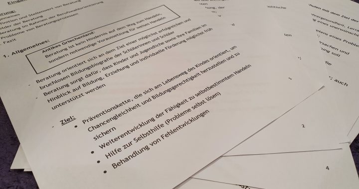 Material zur Vorbereitung auf das Kolloquium am Ende des Referendariats